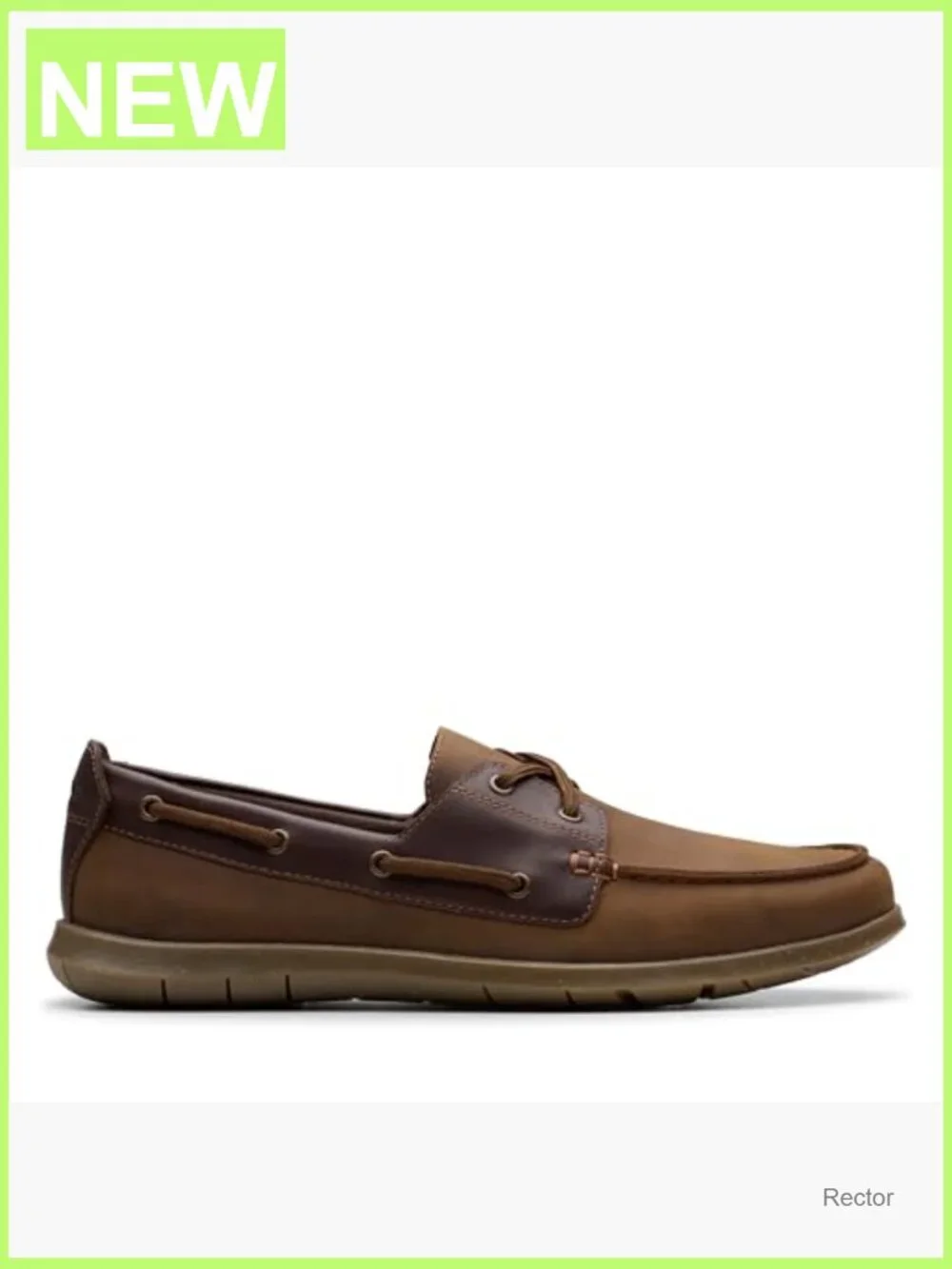 Boat Shoe Lace Up Casual Slip On Leather Men's Flexway 2 Eye